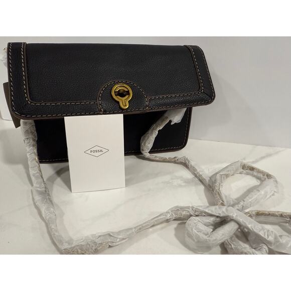 Fossil Ainsley Wallet Crossbody, Multi Color Chain Strap Bag, Y2K Minimalist - Picture 4 of 9